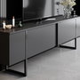Hanah Home Soporte de TV Luxe Antracita y Negro